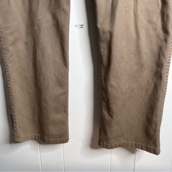 Ben Davis 46x31 Gorilla Cut Pants Tan Chinos Workwear Worn cut K707 - Picture 6 of 11